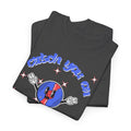 'Catch You On The Flip Side' Men's Vinyl T-Shirt, showing reverse