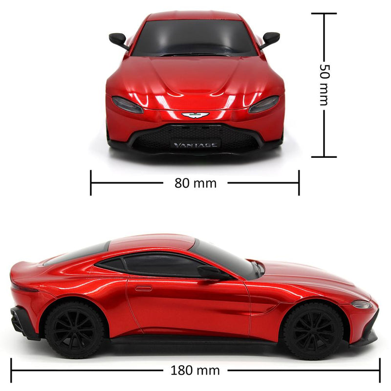 Aston Martin Vantage Radio Controlled Car 1:24 Scale Red, rear view