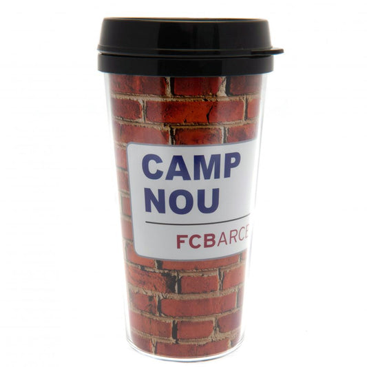 FC Barcelona Street Sign Travel Mug collectible from Infinity Collectibles 2026