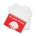 'In Case of Fire, Save My Vinyl' T-Shirt, alternate view
