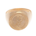 Tottenham Hotspur FC 9ct Gold Crest Ring Medium, side angle