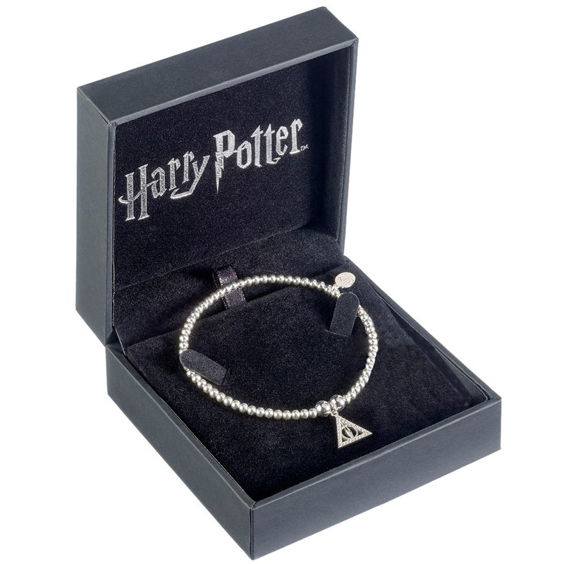 Harry Potter Sterling Silver Deathly Hallows Crystal Bracelet, alternate view