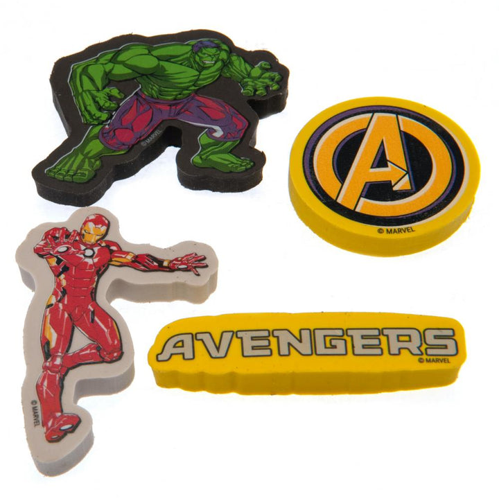 Marvel Comics 4pk Eraser Set