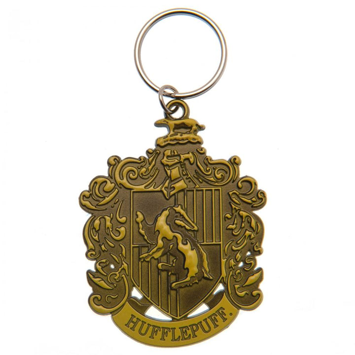 Harry Potter Debossed Metal Keyring Hufflepuff