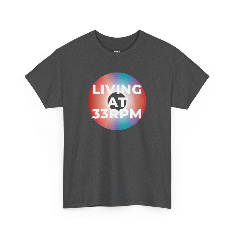 'Living at 33rpm' Men's Vinyl T-Shirt, additional view