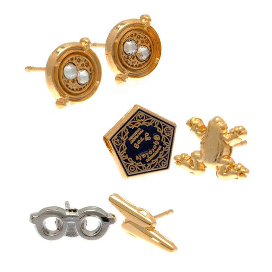 Harry Potter Gold Plated Stud Earring Set collectible from Infinity Collectibles 2026