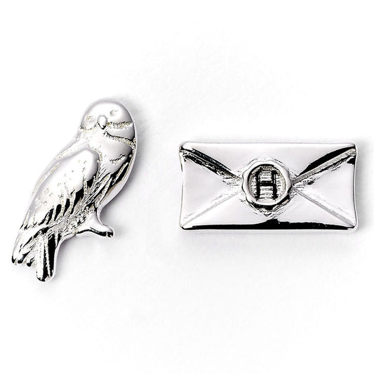 Harry Potter Silver Plated Hedwig Owl & Letter Stud Earrings collectible from Infinity Collectibles 2026