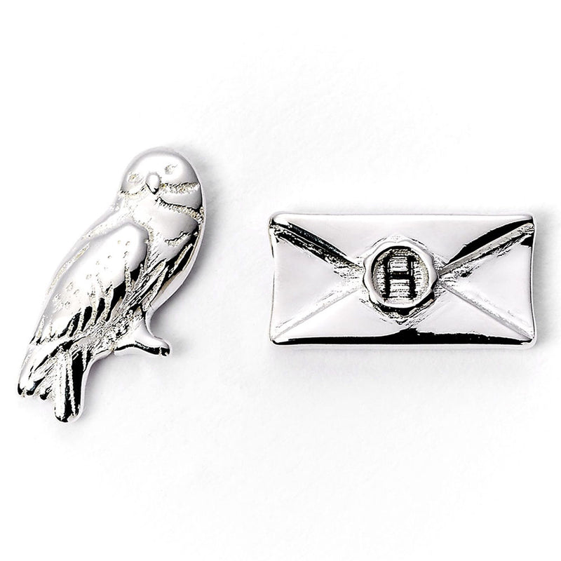 Harry Potter Silver Plated Hedwig Owl & Letter Stud Earrings collectible from Infinity Collectibles 2026