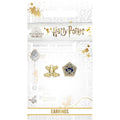 Harry Potter Gold Plated Chocolate Frog Stud Earrings, alternate view