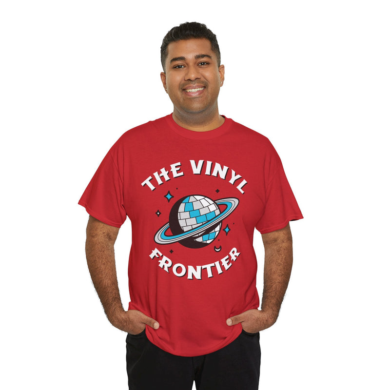 The Vinyl Frontier T-Shirt, in display