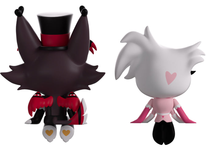 Youtooz Hazbin Hotel Angel Dust and Husk Monitor Buddiez Figures