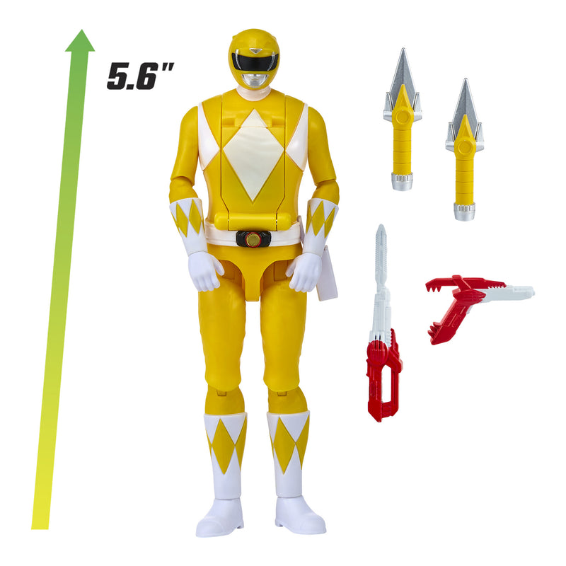 Mighty Morphin Power Rangers Auto Morphin Figure - Yellow Ranger