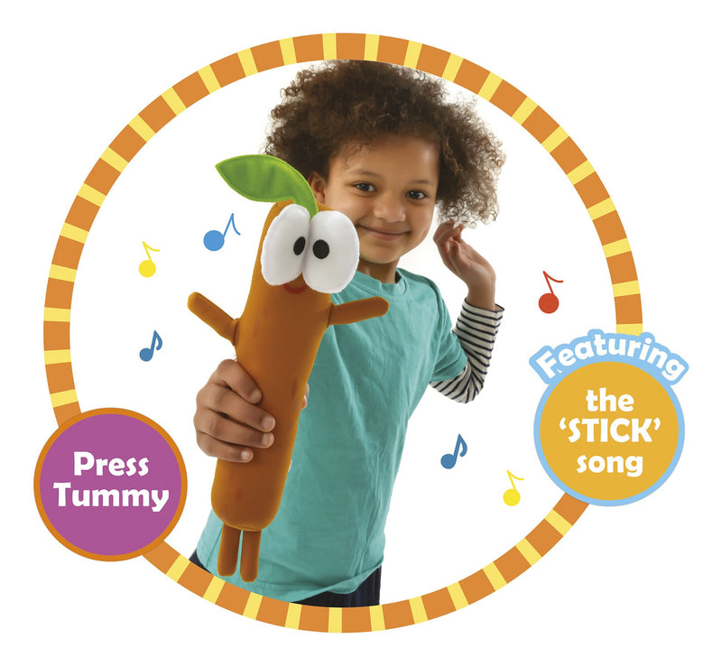 Hey Duggee Singing Sticky Stick Stick Soft Toy - Image