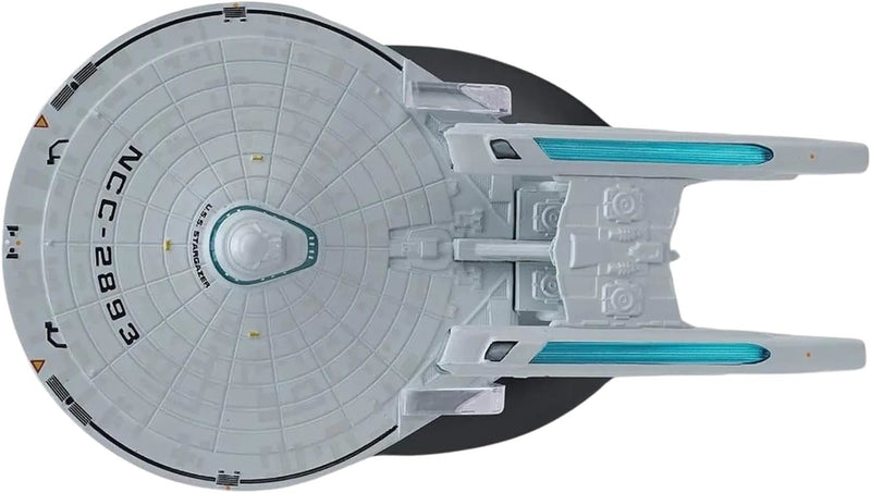 U.S.S. Stargazer NCC-2893 (Constellation-class) CMC Diecast Model Ship (Eaglemoss / Star Trek), rear view