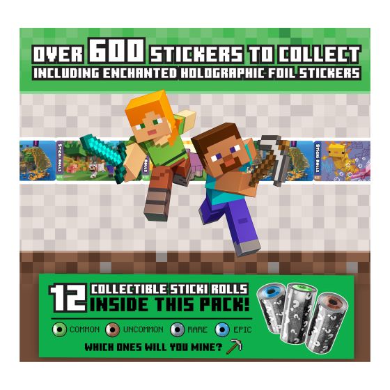 Sticki Rolls Minecraft Collectors Book