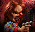 Child's Play 3 Pizza Face Chucky 15" MDS Mega Scale Talking Figure alternate view