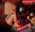 Child's Play 3 Pizza Face Chucky 15" MDS Mega Scale Talking Figure side angle