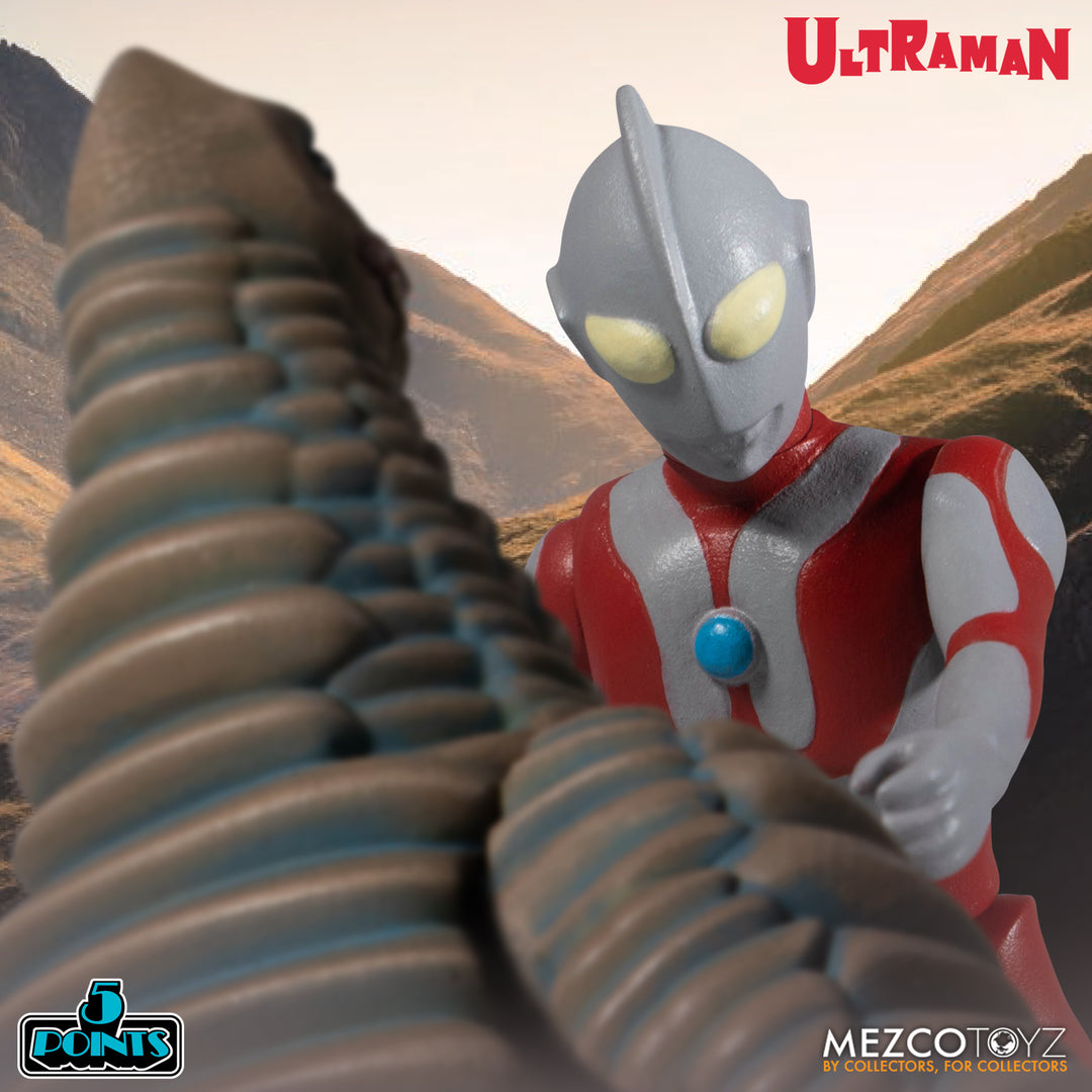 Mezco Ultraman And Red King 5 Points 2 Figures Boxed Set