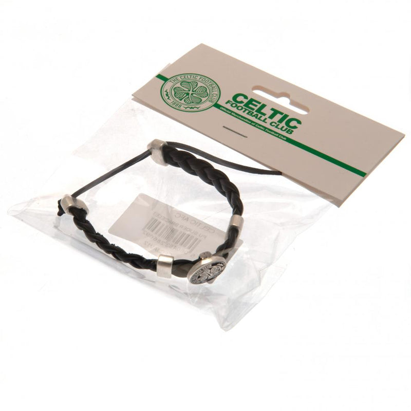 Celtic FC PU Slider Bracelet, close-up detail
