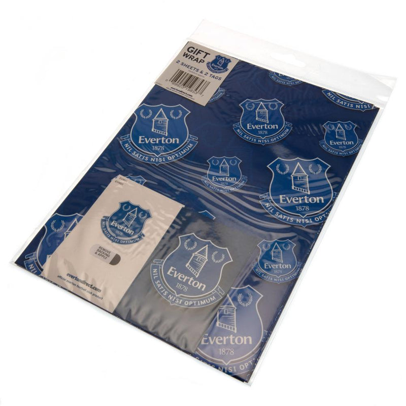 Everton FC Crest Gift Wrap, close-up detail