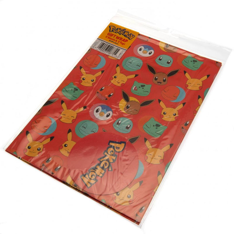 Pokemon Gift Wrap, close-up detail