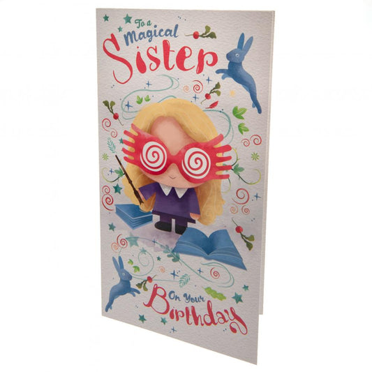 Harry Potter Birthday Card Sister, alternate view