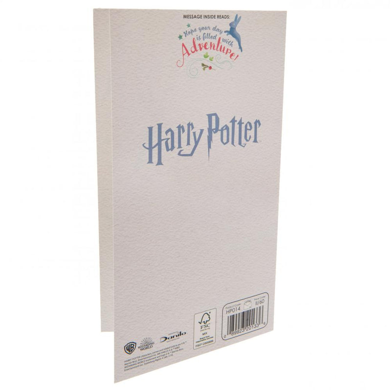 Harry Potter Birthday Card Sister, close-up detail
