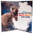 Jurassic World Birthday Card, side angle