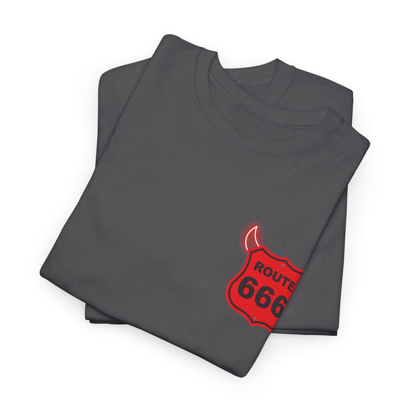 'Highway to Hell' Lyric T-Shirt, showing reverse