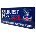 Crystal Palace FC Colour Street Sign, side angle