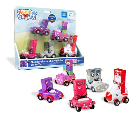 Numberblocks 6 10 Mini Vehicles