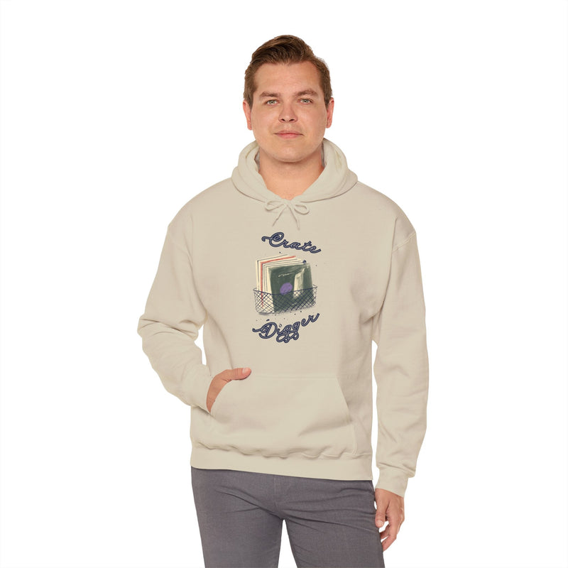'Crate Digger' Men's Hoodie, in display