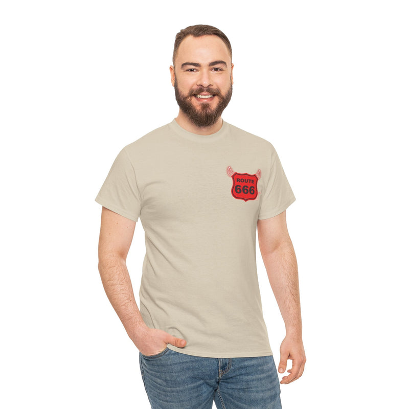 'Highway to Hell' Lyric T-Shirt, showing reverse