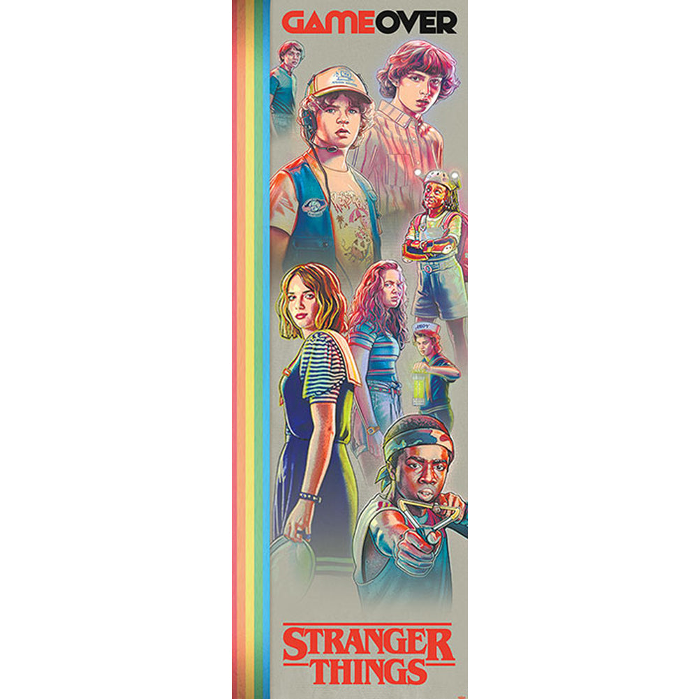 Stranger Things Door Poster Game Over