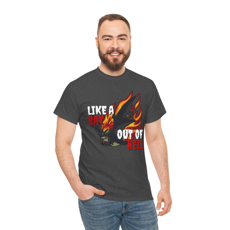 'Like a Bat Out of Hell' Men's T-Shirt, packaging shot