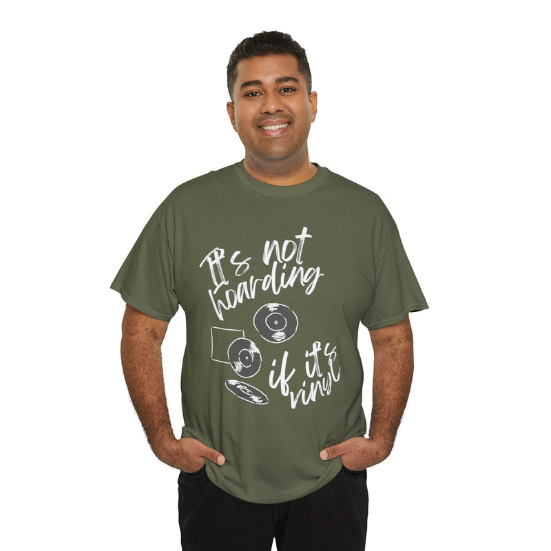 'It's Not Hoarding If It's Vinyl' Men's T-Shirt, packaging shot