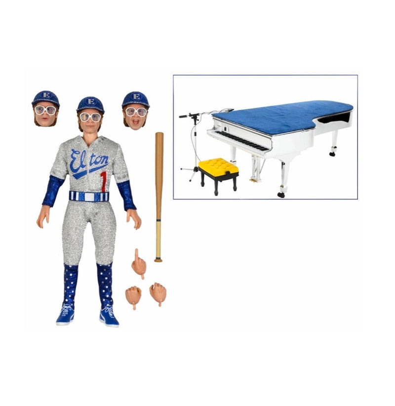 Elton John With Piano (Live 1975) Deluxe 8" Clothed Action Figure