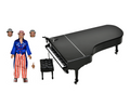 Elton John Live 1976 Deluxe 8" Clothed Action Figure with Piano front view