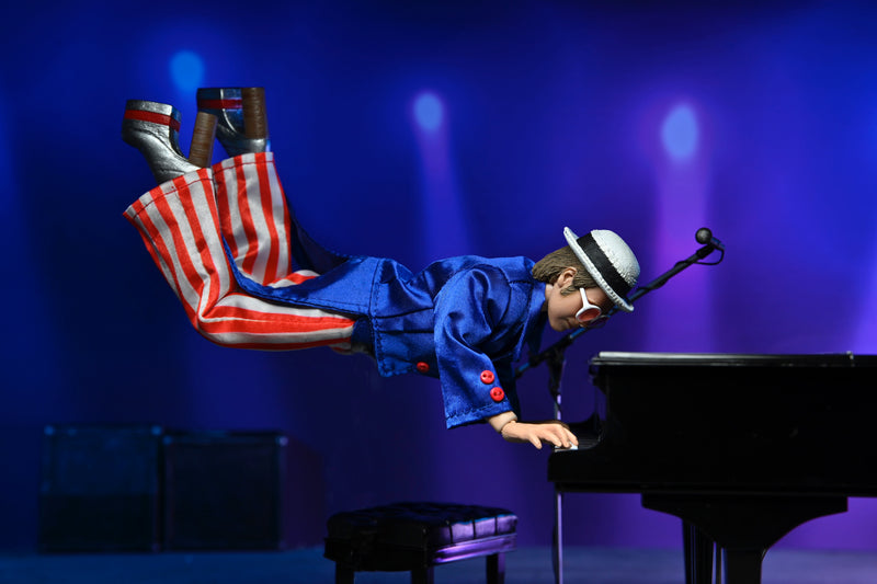 Elton John Live 1976 Deluxe 8" Clothed Action Figure with Piano alternate view