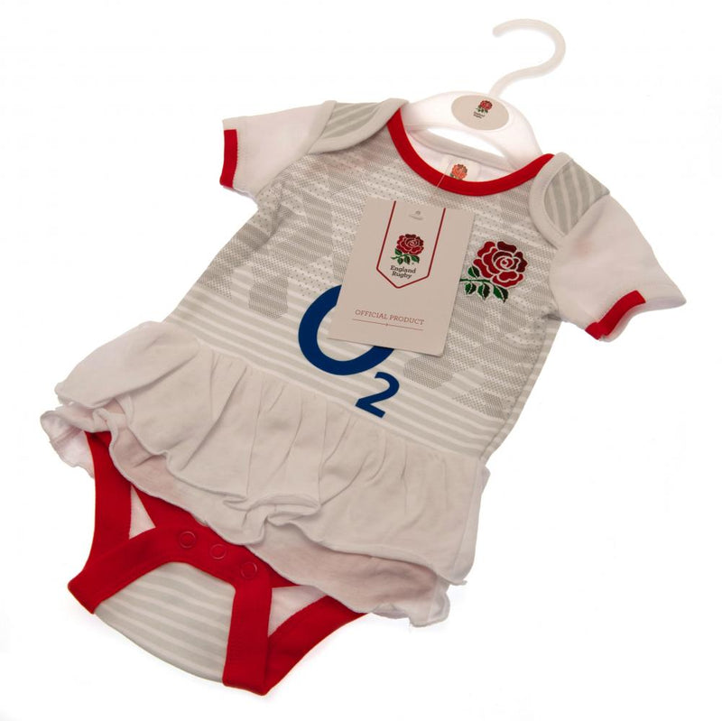 England RFU Tutu 6/9 mths, side angle
