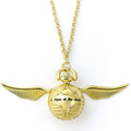Harry Potter Gold Plated Golden Snitch Watch Necklace, alternate view