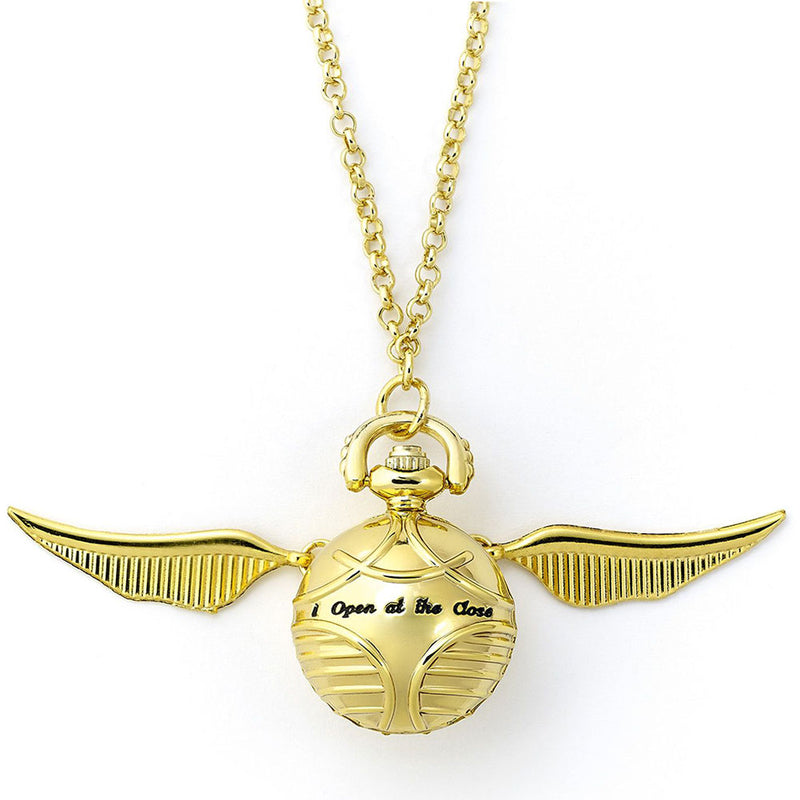 Harry Potter Gold Plated Golden Snitch Watch Necklace, alternate view