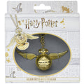 Harry Potter Gold Plated Golden Snitch Watch Necklace, side angle