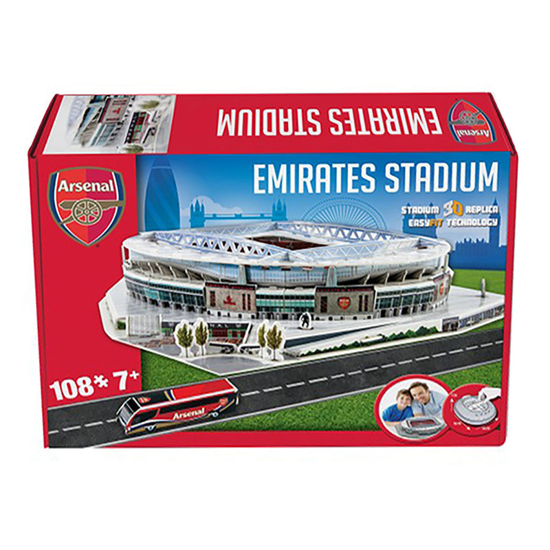 Arsenal FC 3D Stadium Puzzle, side angle
