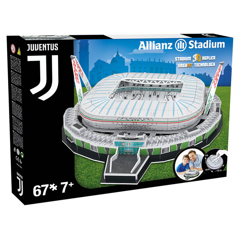 Juventus FC 3D Stadium Puzzle, side angle
