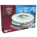 West Ham United FC 3D Stadium Puzzle, side angle