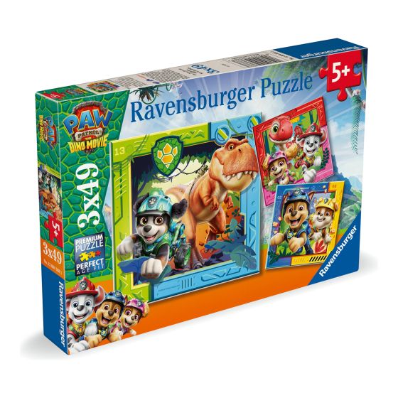 Paw Patrol 3 Dino Movie, 3x49pc