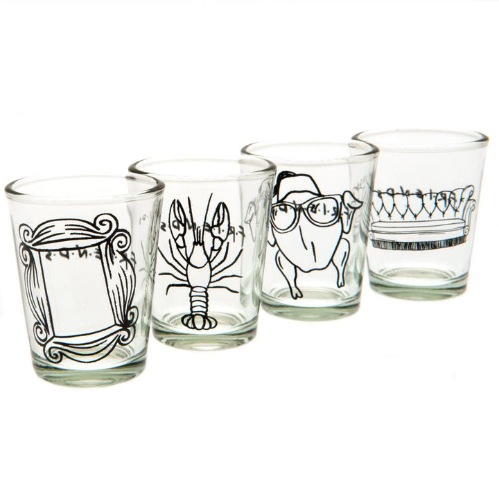 Friends 4pk Shot Glass Set