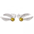 Harry Potter Sterling Silver Golden Snitch Crystal Stud Earrings collectible from Infinity Collectibles 2026