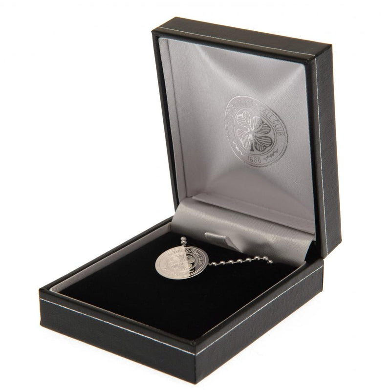 Celtic FC Stainless Steel Pendant & Chain, side angle